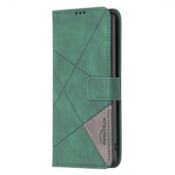 Knižkové puzdro Rhombus zelené – Xiaomi Redmi Note 14 (4G)