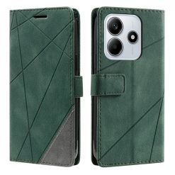 Kryty na mobil | Knižkové puzdro Rhombus zelené – Xiaomi Redmi Note 14 5G | Kryty na mobil