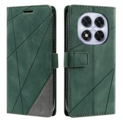 Knižkové puzdro Rhombus zelené – Xiaomi Redmi Note 14 Pro 5G
