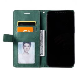 Kryty na mobil | Knižkové puzdro Rhombus zelené – Xiaomi Redmi Note 14 Pro 5G | Kryty na mobil