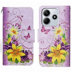 Knižkové puzdro Trendy Cross case Fialový motýľ – Xiaomi Redmi Note 14 5G | Kryty na mobil Kryty na mobil | Knižkové puzdro Trendy Cross case Fialový motýľ – Xiaomi Redmi Note 14 5G | Kryty na mobil