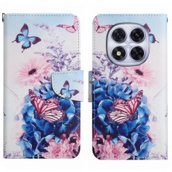 Kryty na mobil | Knižkové puzdro Trendy Cross case Modrý motýľ – Xiaomi Redmi Note 14 Pro 5G | Kryty na mobil