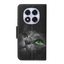 Kryty na mobil | Knižkové puzdro Trendy Cross case Zelenooká mačka – Xiaomi Redmi Note 14 Pro 5G | Kryty na mobil