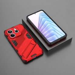 Odolný Kryt Punk armor case červený – Xiaomi Redmi Note 14 5G | Kryty na mobil Kryty na mobil | Odolný Kryt Punk armor case červený – Xiaomi Redmi Note 14 5G | Kryty na mobil