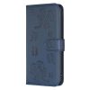 Kryty na mobil | Peňaženkové puzdro Embossing Pattern case Štvorlístky čierne – Xiaomi Redmi Note 14 (4G) | Kryty na mobil