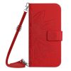Kryty na mobil | Peňaženkové puzdro Embossing Pattern Kvet case fialové – Xiaomi Redmi Note 14 (4G) | Kryty na mobil