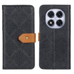 Kryty na mobil | Peňaženkové puzdro Embossing Pattern Kvety čierne – Xiaomi Redmi Note 14 Pro (4G) | Kryty na mobil