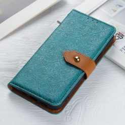 Kryty na mobil | Peňaženkové puzdro Embossing Pattern Kvety modré – Xiaomi Redmi Note 14 Pro (4G) | Kryty na mobil