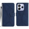 Kryty na mobil | Peňaženkové puzdro Embossing Pattern Stitchy case čierne – Xiaomi Redmi Note 14 (4G) | Kryty na mobil