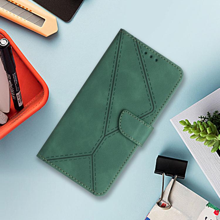 Peňaženkové puzdro Embossing Pattern Stitchy case zelené – Xiaomi Redmi Note 14 (4G) | Kryty na mobil Kryty na mobil | Peňaženkové puzdro Embossing Pattern Stitchy case zelené – Xiaomi Redmi Note 14 (4G) | Kryty na mobil