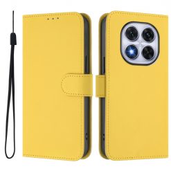 Kryty na mobil | Peňaženkové puzdro Solid žlté – Xiaomi Redmi Note 14 Pro 5G | Kryty na mobil