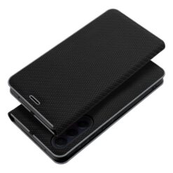 Kryty na mobil | Knižkové puzdro Luna Carbon čierne – Samsung Galaxy A56 | Kryty na mobil