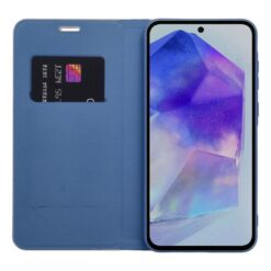 Knižkové puzdro Luna Carbon modré – Samsung Galaxy A26 | Kryty na mobil Kryty na mobil | Knižkové puzdro Luna Carbon modré – Samsung Galaxy A26 | Kryty na mobil