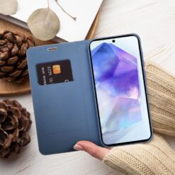 Knižkové puzdro Luna Carbon modré – Samsung Galaxy A26 | Kryty na mobil Kryty na mobil | Knižkové puzdro Luna Carbon modré – Samsung Galaxy A26 | Kryty na mobil