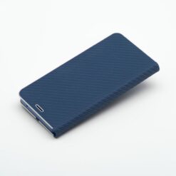 Kryty na mobil | Knižkové puzdro Luna Carbon modré – Samsung Galaxy A36 | Kryty na mobil