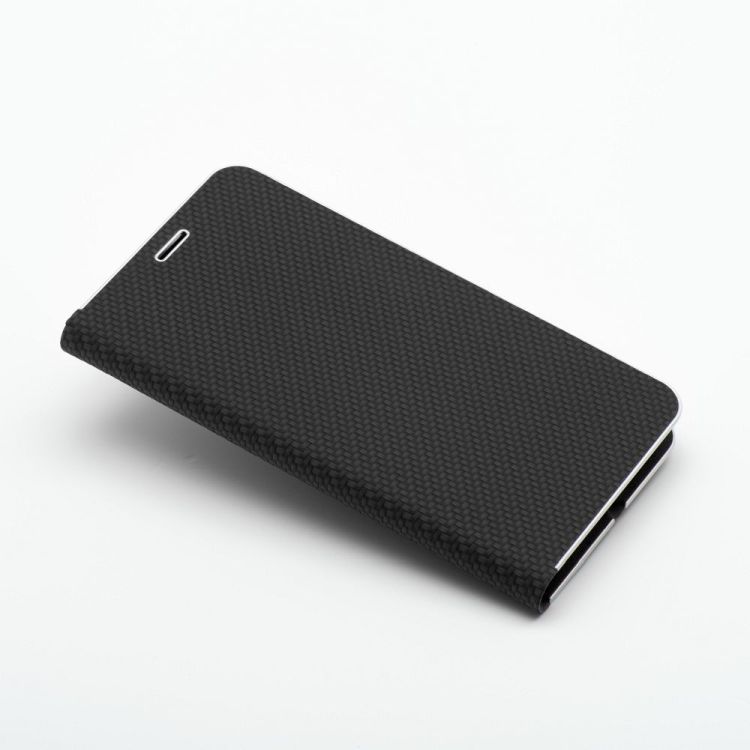 Knižkové puzdro Luna Carbon čierne – Samsung Galaxy A36 | Kryty na mobil Kryty na mobil | Knižkové puzdro Luna Carbon čierne – Samsung Galaxy A36 | Kryty na mobil