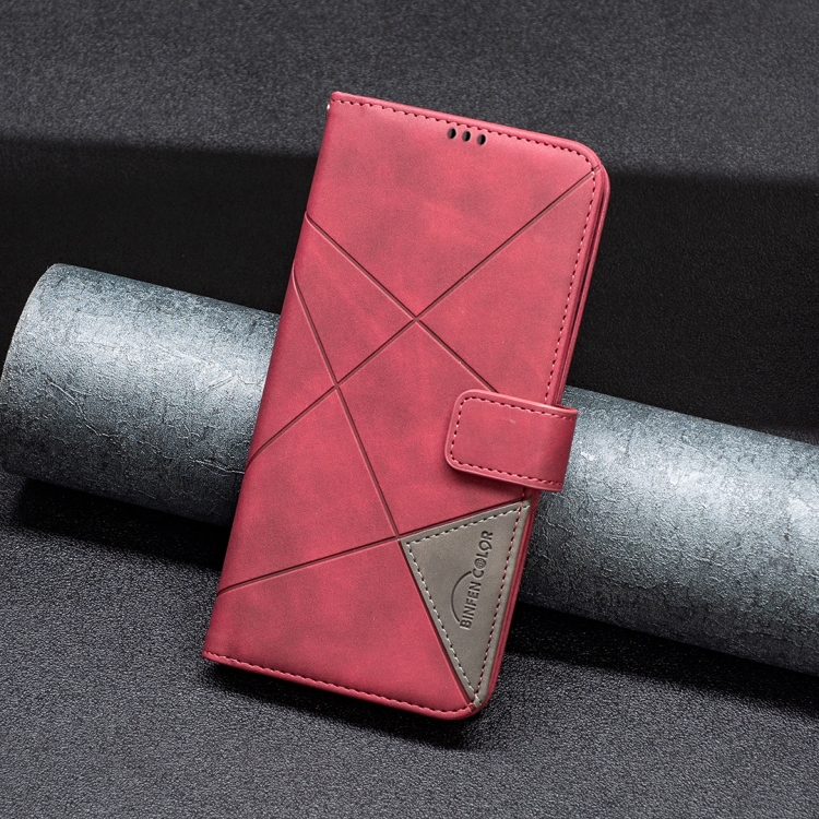 Knižkové puzdro Rhombus červené – Samsung Galaxy A56 | Kryty na mobil Kryty na mobil | Knižkové puzdro Rhombus červené – Samsung Galaxy A56 | Kryty na mobil