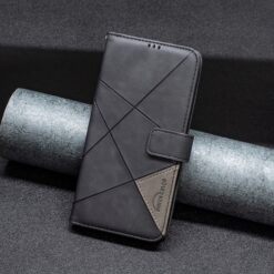 Kryty na mobil | Knižkové puzdro Rhombus čierne – Samsung Galaxy A36 | Kryty na mobil