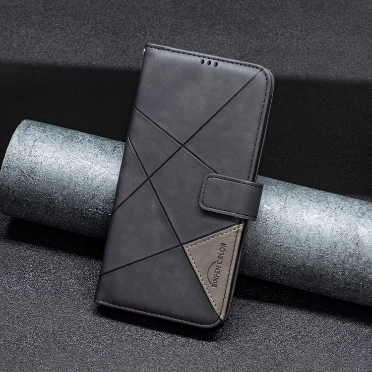 Knižkové puzdro Rhombus čierne – Samsung Galaxy A56 | Kryty na mobil Kryty na mobil | Knižkové puzdro Rhombus čierne – Samsung Galaxy A56 | Kryty na mobil