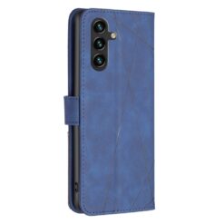 Kryty na mobil | Knižkové puzdro Rhombus modré – Samsung Galaxy A56 | Kryty na mobil