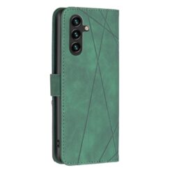 Kryty na mobil | Knižkové puzdro Rhombus zelené – Samsung Galaxy A36 | Kryty na mobil