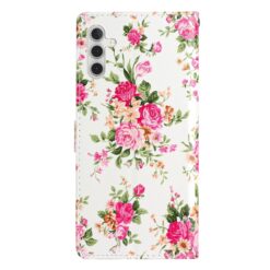 Knižkové puzdro Trendy Cross case Kvety – Samsung Galaxy A56 | Kryty na mobil Kryty na mobil | Knižkové puzdro Trendy Cross case Kvety – Samsung Galaxy A56 | Kryty na mobil