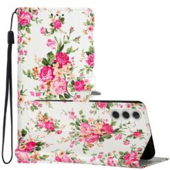 Knižkové puzdro Trendy Cross case Kvety – Samsung Galaxy A56 | Kryty na mobil Kryty na mobil | Knižkové puzdro Trendy Cross case Kvety – Samsung Galaxy A56 | Kryty na mobil
