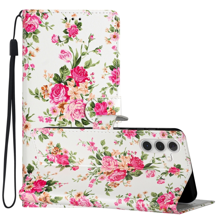 Knižkové puzdro Trendy Cross case Kvety – Samsung Galaxy A56 | Kryty na mobil Kryty na mobil | Knižkové puzdro Trendy Cross case Kvety – Samsung Galaxy A56 | Kryty na mobil