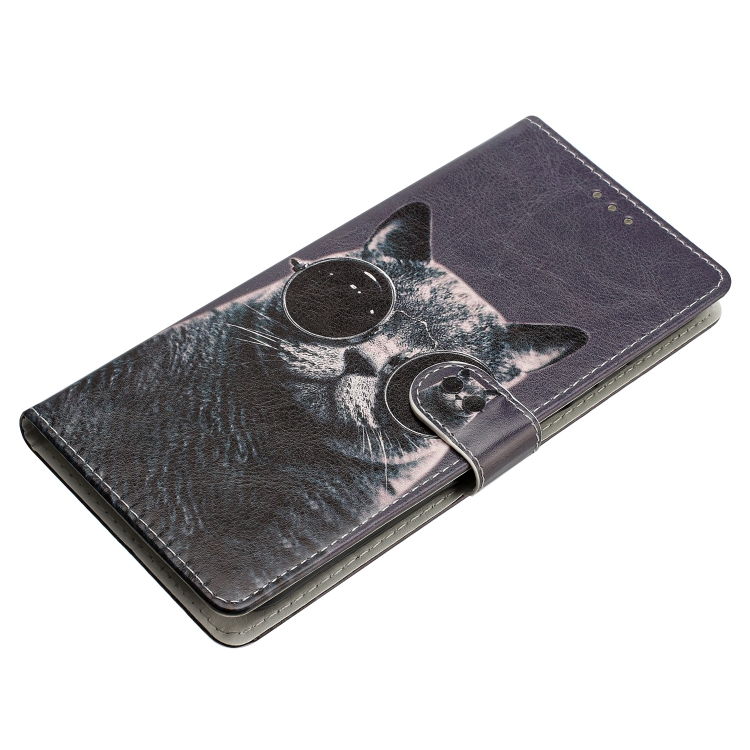 Knižkové puzdro Trendy Cross case Mačka s okuliarmi – Samsung Galaxy A56 | Kryty na mobil Kryty na mobil | Knižkové puzdro Trendy Cross case Mačka s okuliarmi – Samsung Galaxy A56 | Kryty na mobil