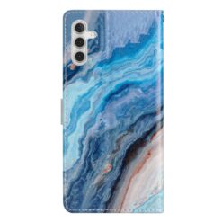 Kryty na mobil | Knižkové puzdro Trendy Cross case Modrý mramor – Samsung Galaxy A56 | Kryty na mobil
