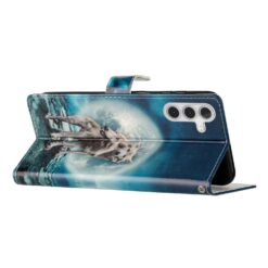 Kryty na mobil | Knižkové puzdro Trendy Cross case Vlky – Samsung Galaxy A56 | Kryty na mobil