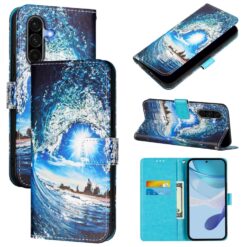 Knižkové puzdro Trendy Cross case Vlna – Samsung Galaxy A56 | Kryty na mobil Kryty na mobil | Knižkové puzdro Trendy Cross case Vlna – Samsung Galaxy A56 | Kryty na mobil