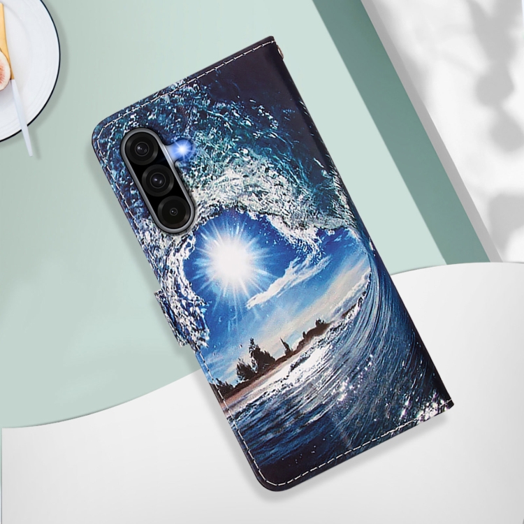 Knižkové puzdro Trendy Cross case Vlna – Samsung Galaxy A56 | Kryty na mobil Kryty na mobil | Knižkové puzdro Trendy Cross case Vlna – Samsung Galaxy A56 | Kryty na mobil