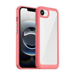 Kryty na mobil | Ochranný kryt Colorful Acrylic case červený – Apple iPhone 16e / 17e | Kryty na mobil
