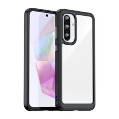 Ochranný kryt Colorful Acrylic case čierny – Samsung Galaxy A56
