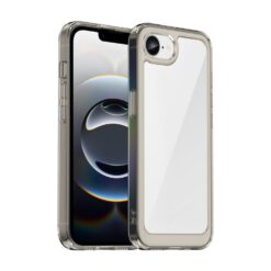 Kryty na mobil | Ochranný kryt Colorful Acrylic case transparentno-sivý – Apple iPhone 16e / 17e | Kryty na mobil