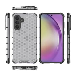 Kryty na mobil | Odolný kryt Honeycomb Armor transparentný – Samsung Galaxy A56 | Kryty na mobil