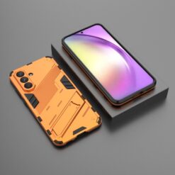 Kryty na mobil | Odolný Kryt Punk armor case oranžový – Samsung Galaxy A56 | Kryty na mobil