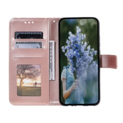 Peňaženkové puzdro Embossing Pattern Flowery Mandala bledoružové – Xiaomi 15 | Kryty na mobil Kryty na mobil | Peňaženkové puzdro Embossing Pattern Flowery Mandala bledoružové – Xiaomi 15 | Kryty na mobil