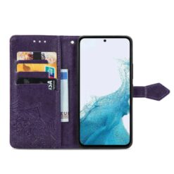 Peňaženkové puzdro Embossing Pattern Mandala Flower fialové – Samsung Galaxy A56 | Kryty na mobil Kryty na mobil | Peňaženkové puzdro Embossing Pattern Mandala Flower fialové – Samsung Galaxy A56 | Kryty na mobil