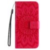 Peňaženkové puzdro Embossing Pattern Slnečnica ružové – Apple iPhone 16e / 17e | Kryty na mobil Kryty na mobil | Peňaženkové puzdro Embossing Pattern Slnečnica ružové – Apple iPhone 16e / 17e | Kryty na mobil