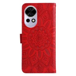 Kryty na mobil | Peňaženkové puzdro Embossing Pattern Slnečnica červené – Huawei Nova 13 | Kryty na mobil