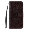 Peňaženkové puzdro Embossing Pattern Slnečnica fialové – Apple iPhone 16e / 17e | Kryty na mobil Kryty na mobil | Peňaženkové puzdro Embossing Pattern Slnečnica fialové – Apple iPhone 16e / 17e | Kryty na mobil