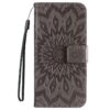 Kryty na mobil | Peňaženkové puzdro Embossing Pattern Slnečnica červené – Apple iPhone 16e / 17e | Kryty na mobil