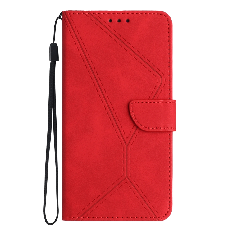 Peňaženkové puzdro Embossing Pattern Stitchy case červené – Apple iPhone 16e / 17e | Kryty na mobil Kryty na mobil | Peňaženkové puzdro Embossing Pattern Stitchy case červené – Apple iPhone 16e / 17e | Kryty na mobil
