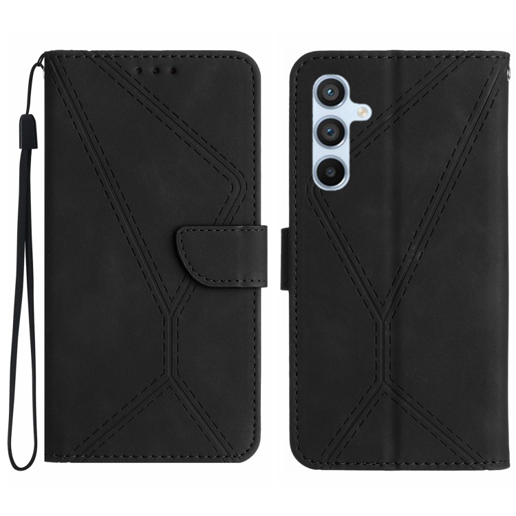 Peňaženkové puzdro Embossing Pattern Stitchy case čierne – Samsung Galaxy A56 | Kryty na mobil Kryty na mobil | Peňaženkové puzdro Embossing Pattern Stitchy case čierne – Samsung Galaxy A56 | Kryty na mobil