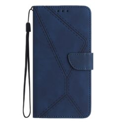 Kryty na mobil | Peňaženkové puzdro Embossing Pattern Stitchy case modré – Apple iPhone 16e / 17e | Kryty na mobil