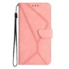 Kryty na mobil | Peňaženkové puzdro Embossing Pattern Stitchy case hnedé – Apple iPhone 16e / 17e | Kryty na mobil