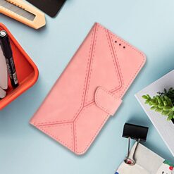 Peňaženkové puzdro Embossing Pattern Stitchy case ružové – Samsung Galaxy A26 | Kryty na mobil Kryty na mobil | Peňaženkové puzdro Embossing Pattern Stitchy case ružové – Samsung Galaxy A26 | Kryty na mobil