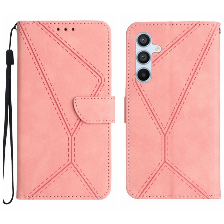 Peňaženkové puzdro Embossing Pattern Stitchy case ružové – Samsung Galaxy A26 | Kryty na mobil Kryty na mobil | Peňaženkové puzdro Embossing Pattern Stitchy case ružové – Samsung Galaxy A26 | Kryty na mobil